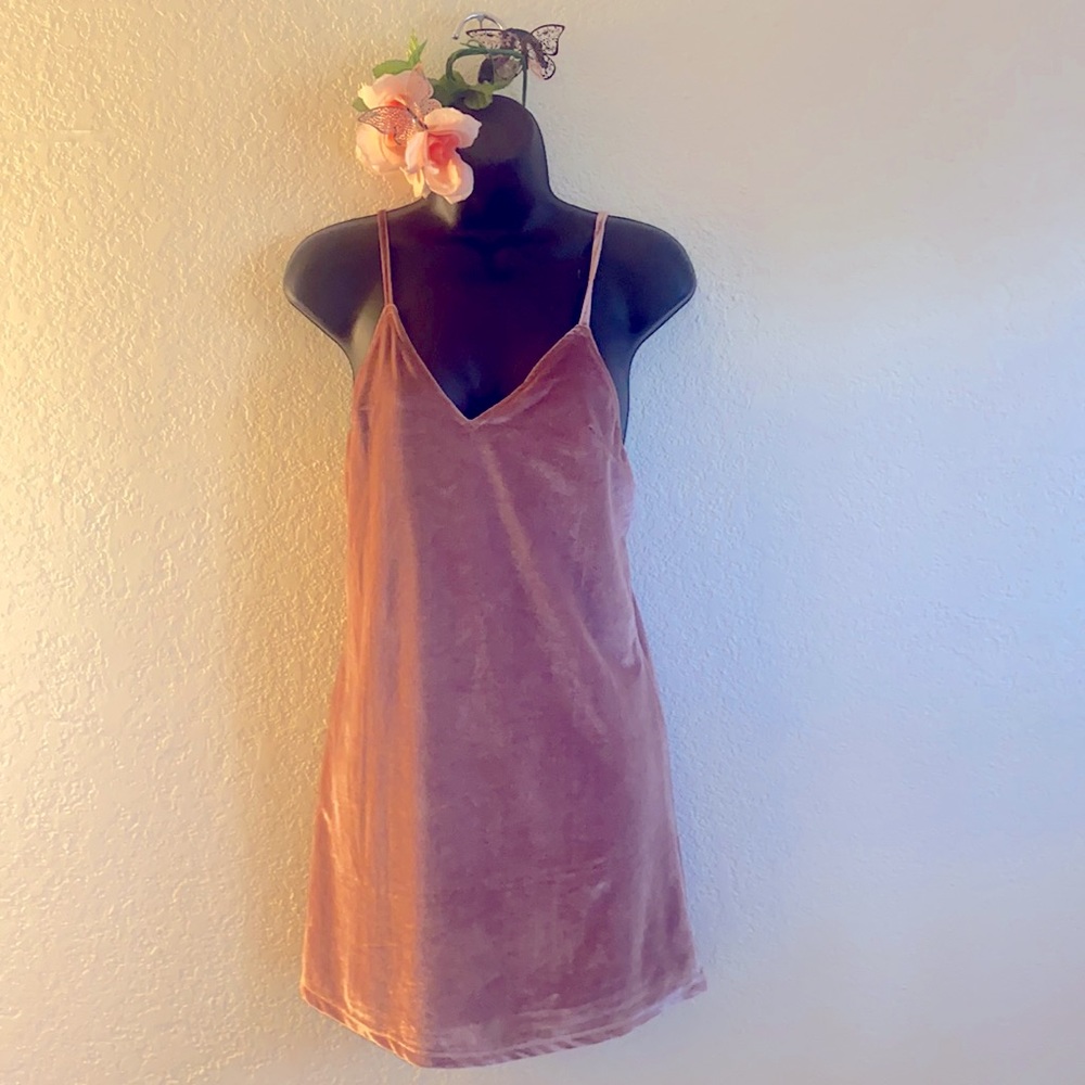 Crushed Velvet Mini Dress